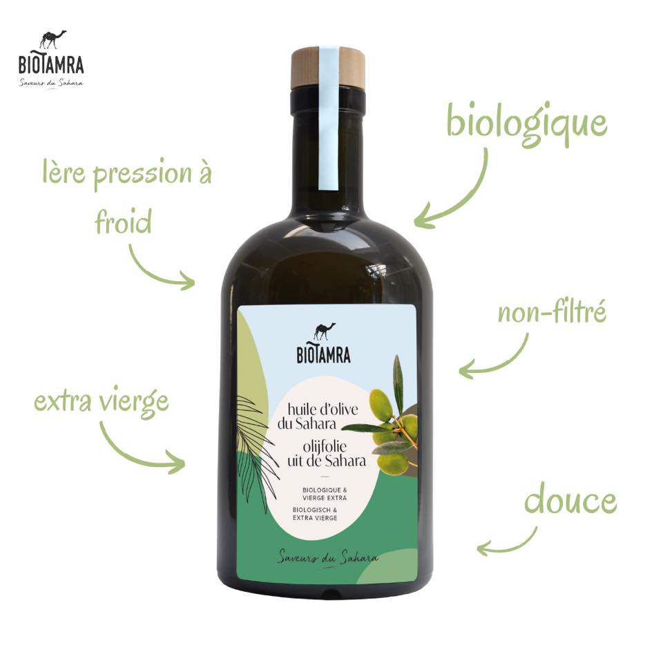 huile d'olive bio sahara Biotamra